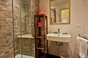 Shower, hair dryer