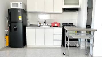 Basic Apartment, Air conditioning, City View | Private kitchen