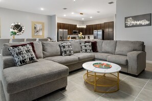 Smart TV, video games, DVD player, table football - Epic 12BR Disney-Theme Lakefront Villa | Sleeps 30 (Kissimmee)