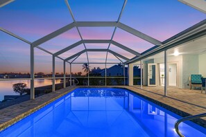 A heated pool