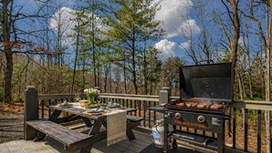 Outdoor dining - Peaceful Romantic Escape in the Woods - Private (Blairsville)