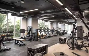 Fitness facility - Elite Studio Condo with Balcony and City Views (Miami)