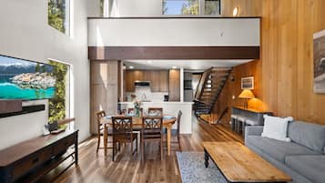 TV connectée, cheminée