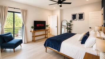 3 bedrooms, iron/ironing board, travel cot, WiFi