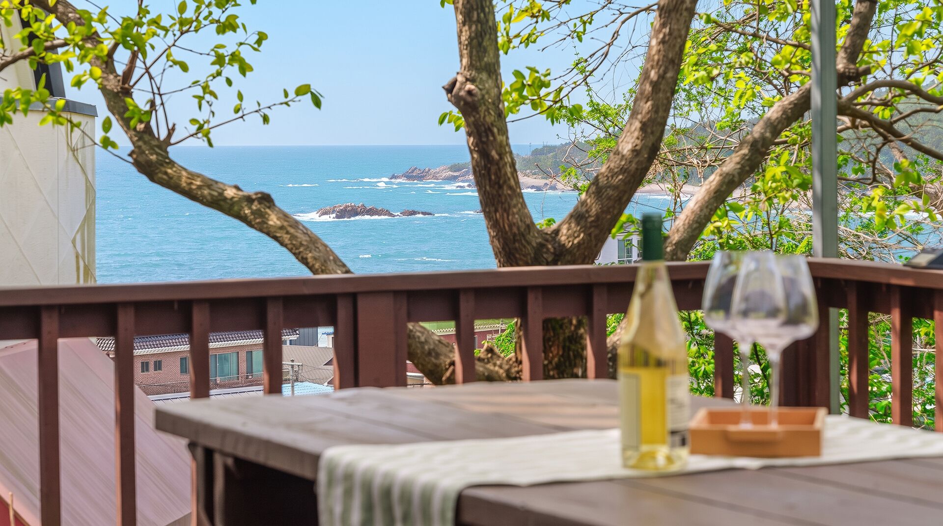 Basic-rum - 1 sovrum (Queen Seondeok Room(Ocean View/BBQ)) | 1 sovrum och gratis wi-fi