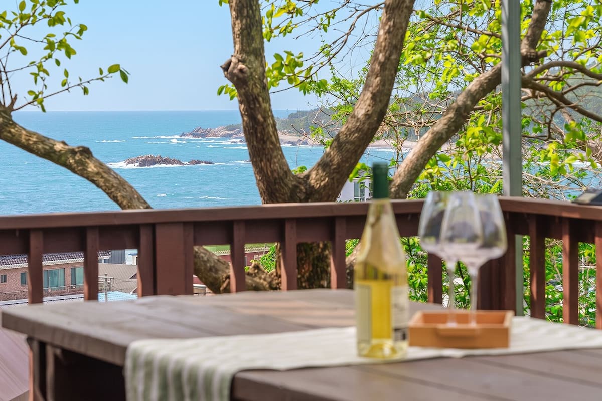 Basic-rum - 1 sovrum (Queen Seondeok Room(Ocean View/BBQ)) | 1 sovrum och gratis wi-fi