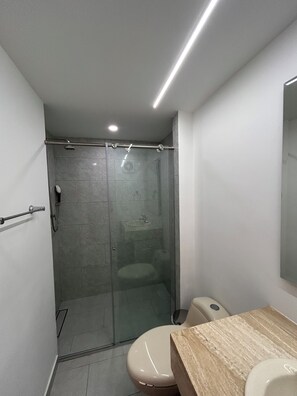 Towels, soap, toilet paper