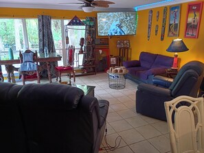 TV connectée, livres, médiathèque