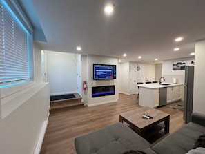 TV connectée, cheminée