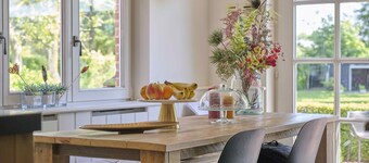 Beautiful villa with a garden and swimming pool