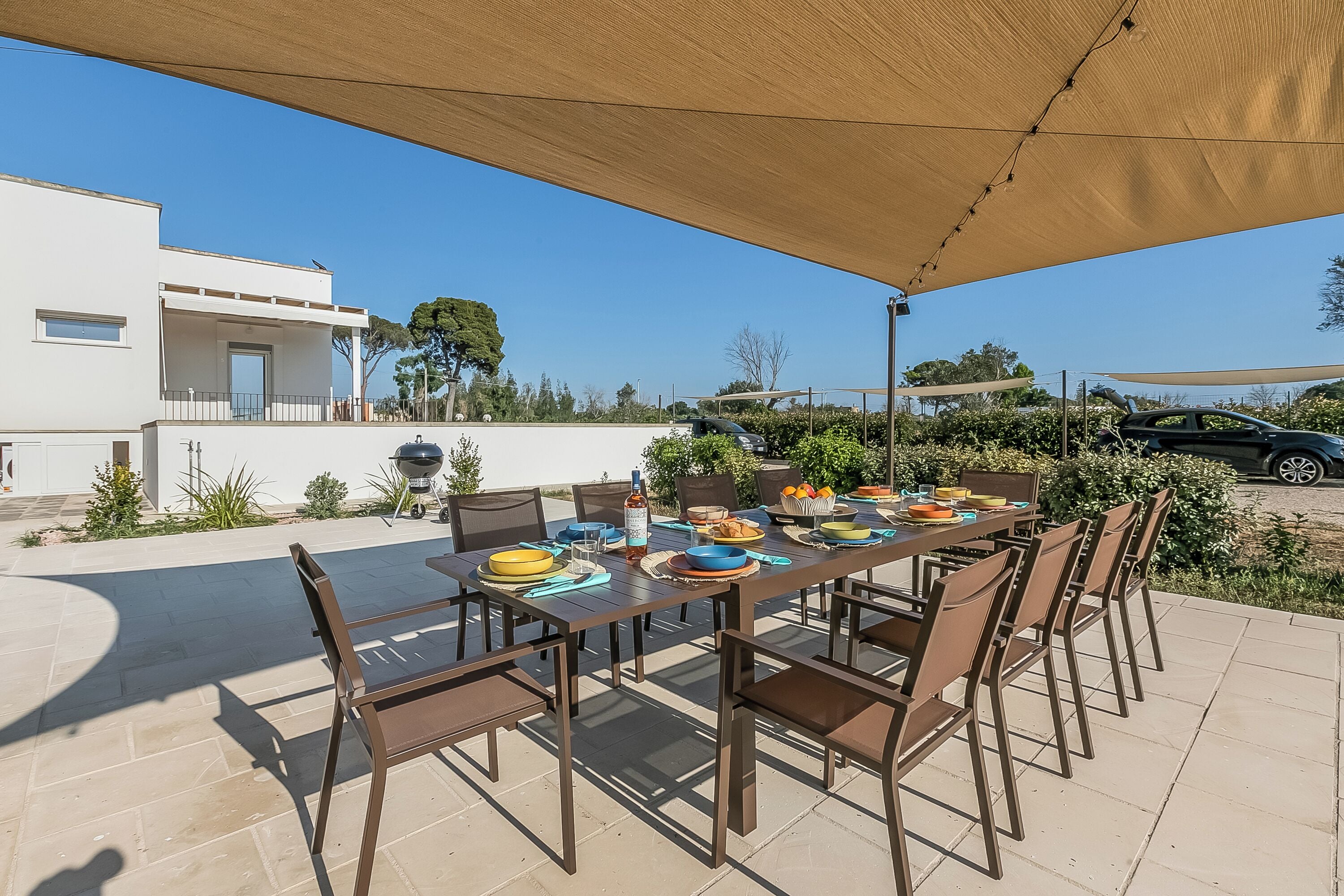 Familienvilla, Mehrere Schlafzimmer (Villa Elysium With Pool And Garden) | Speisen im Freien