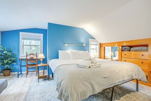 3 habitaciones, tabla de planchar con plancha, internet y ropa de cama