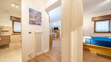 1 slaapkamer, een strijkplank/strijkijzer, wifi, beddengoed