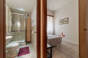 Hair dryer, bidet, towels