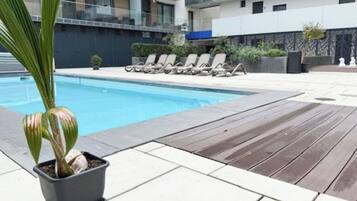 Family Apartment, 2 Bedrooms, Balcony, Lakeside (Sunset Resort 409 With Pool) | Pool | Seasonal outdoor pool