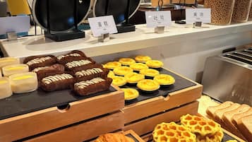 Daily self-service breakfast for a fee