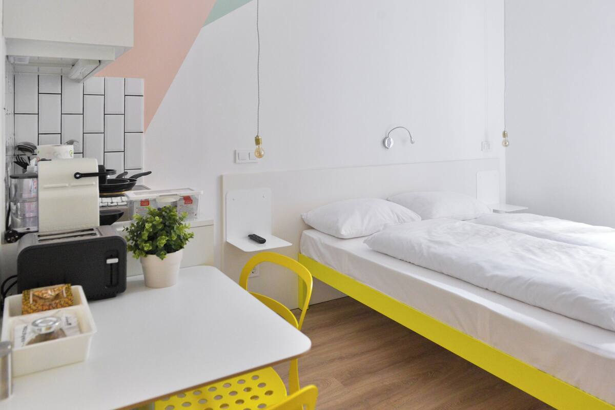 Estudio estándar | Caja de seguridad en la habitación, wifi gratis y ropa de cama