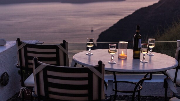 Villa – deluxe, terrasse, sjøutsikt | Utendørsservering