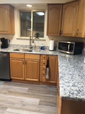 Microwave, oven, stovetop, dishwasher