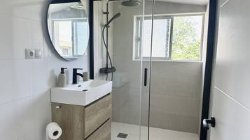 Hair dryer, towels