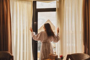 Phòng đôi Cao cấp, ban công, quang cảnh thung lũng | Bộ trải giường bằng vải cotton Ai Cập, bộ đồ giường cao cấp 