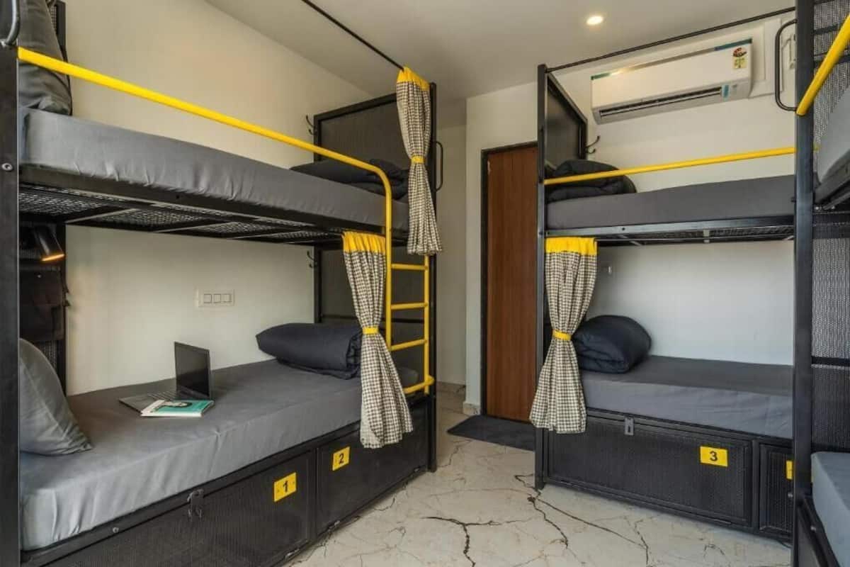 Bed in 6 Bed Mixed Dormitory with Sea View | Soundproofing, free WiFi, bed sheets
