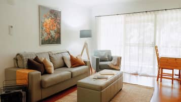 Televisión y chimenea