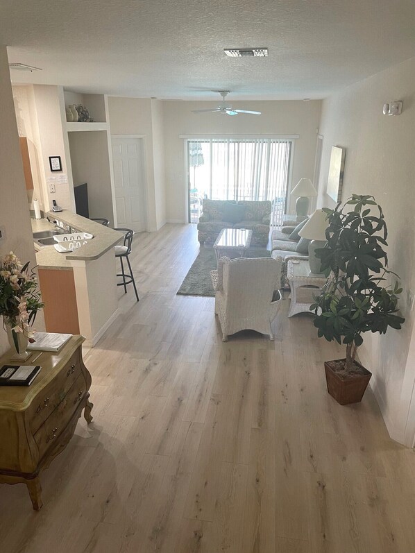 TV, DVD player, table tennis, books