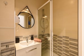 Shower, hair dryer