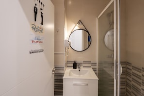 Shower, hair dryer