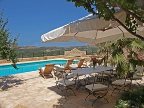 Suite, Pool View | View from room - Electra Stone Suite  (Roumeli)