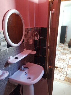 Dusche, Handtücher, Seife