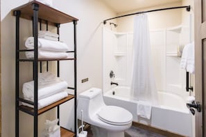 Hair dryer, towels