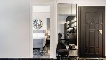 Apartment, City View | Living area | 45-inch Smart TV with satellite channels, Netflix, streaming services