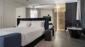 Suite | Premium bedding, down duvets, memory-foam beds, minibar