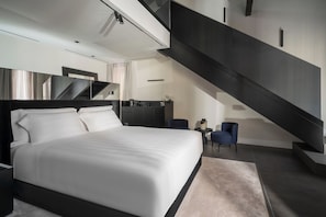 Premium bedding, down duvets, memory-foam beds, minibar