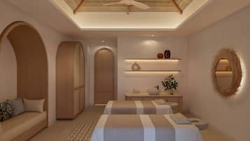 Couples treatment rooms, body treatments, aromatherapy