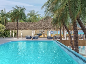 Breakfast, lunch, dinner served; international cuisine