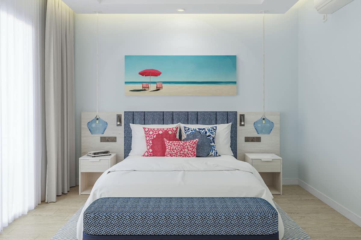 Ropa de cama de alta calidad y minibar