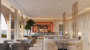 3 bars/lounges, een poolbar, een strandbar