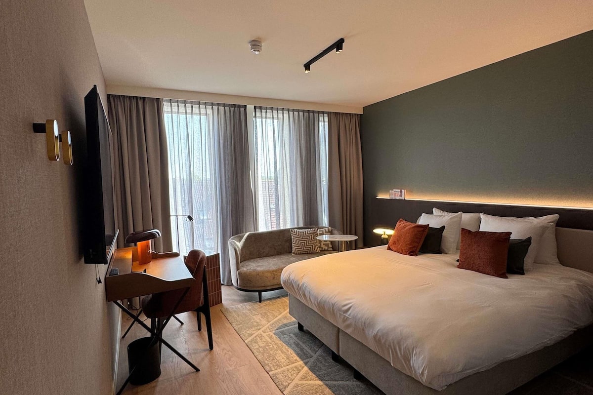 Ropa de cama de alta calidad y minibar