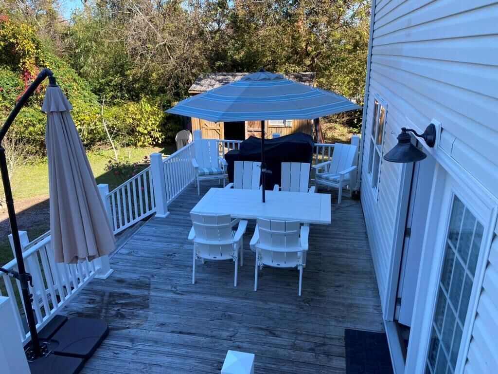 屋外ダイニングエリア