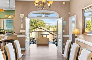 Dining - Spacious 4BR Condo with Private Elevator, Garage & Pool-Steps from the Beach! (Myrtle Beach)