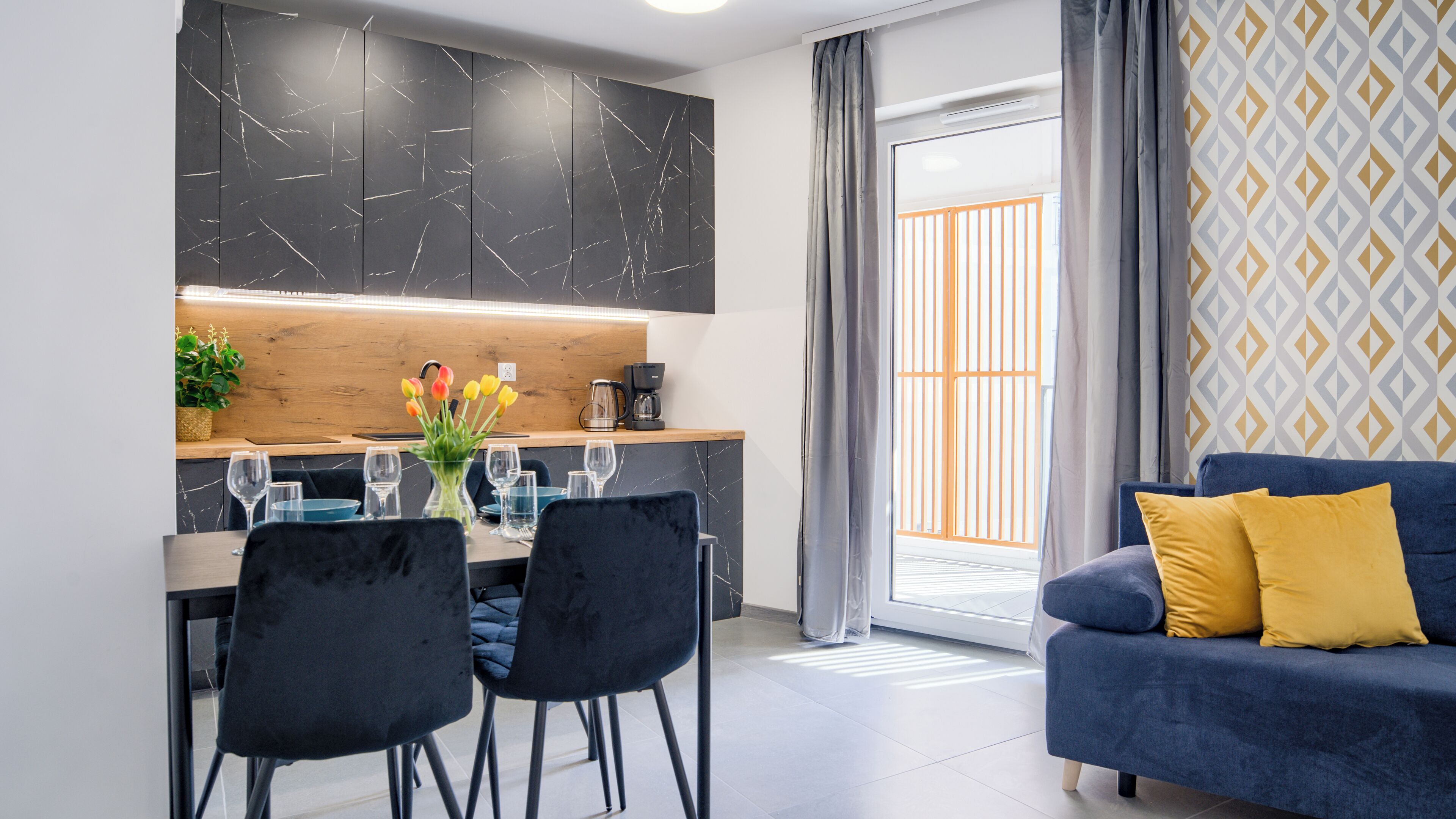 Departamento (B206) | Área de sala de estar | Televisión de pantalla plana 