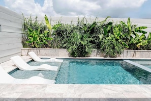 A heated pool