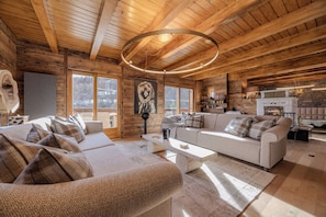 Living area - Chalet in Auron, 50m from the Riou ski lifts (Saint-Étienne-de-Tinée)
