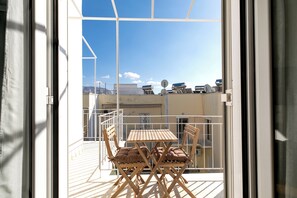 Deluxe Apartment, Balcony, City View | Balcony - Helios Apartment by A&A Residencies (Athens)