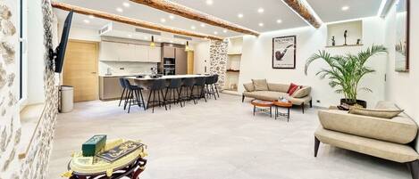 TV, books, music library