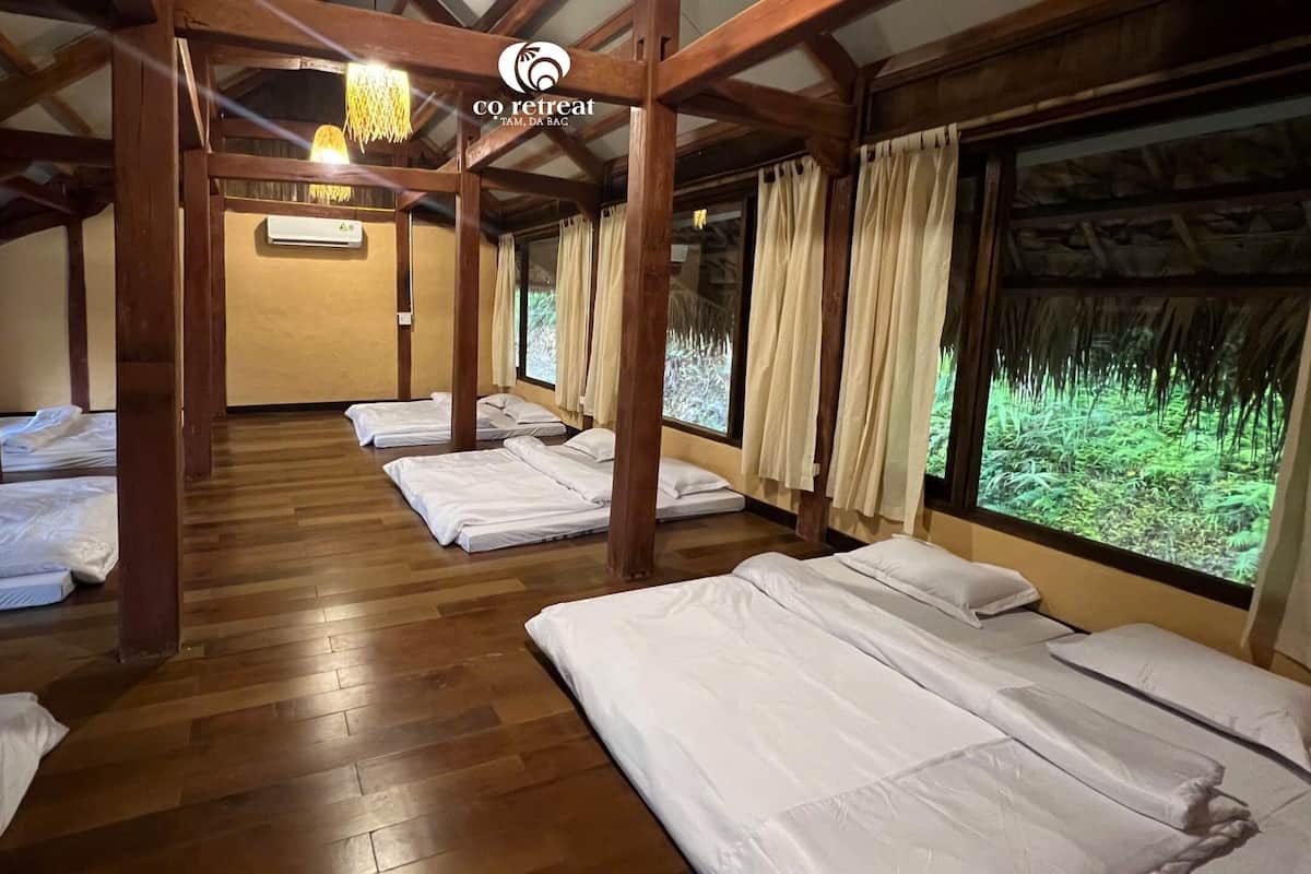Standard Shared Dormitory, Balcony, Garden View | 1 bedroom, desk, laptop workspace, blackout drapes