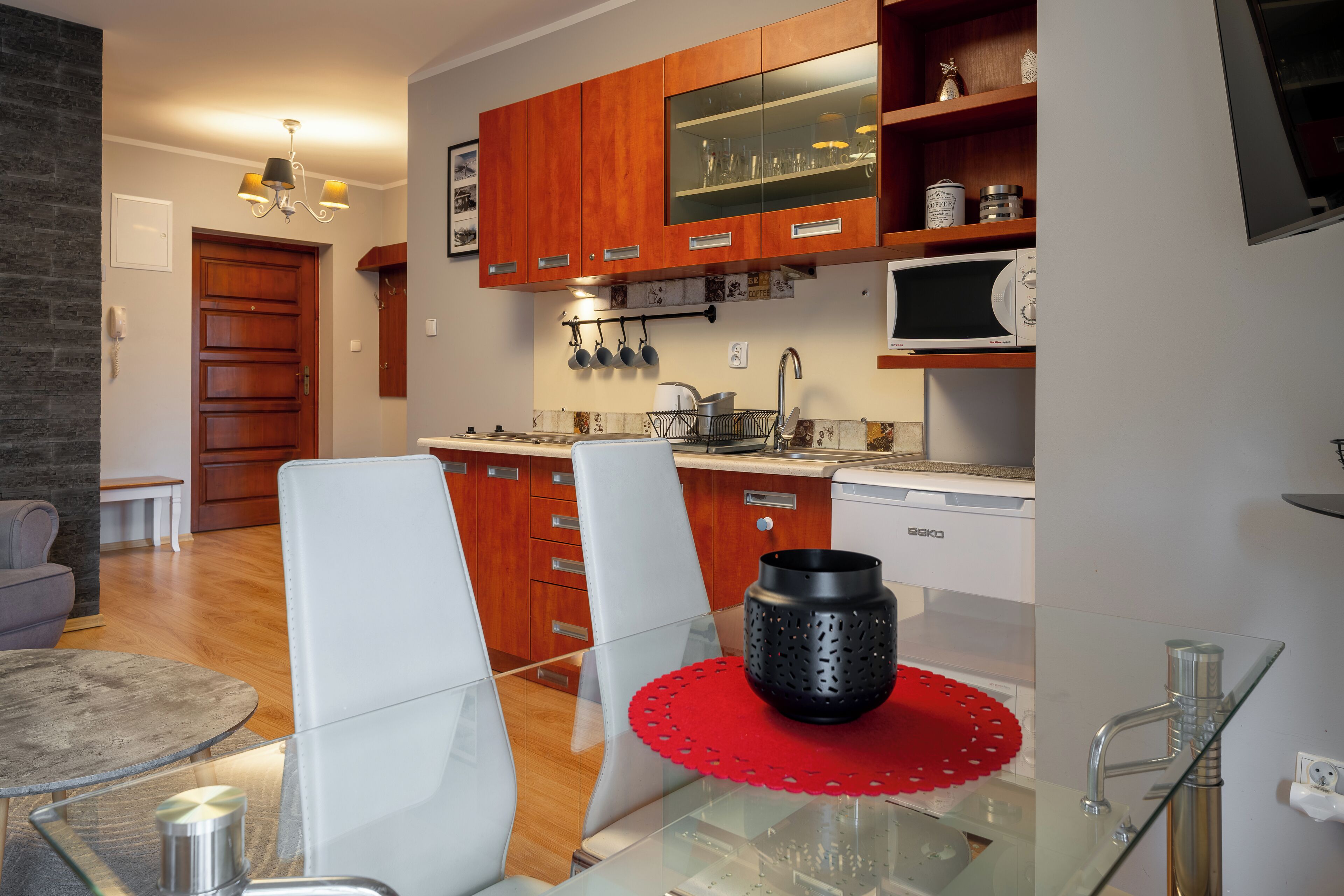 Appartement, vue montagne | Coin cuisine privé